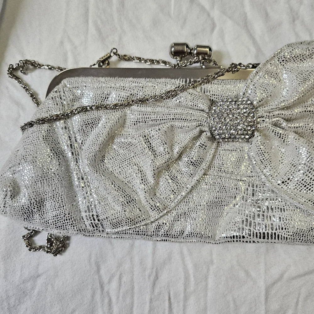Elegant Silver Clutch Bag - Picture 13 of 13